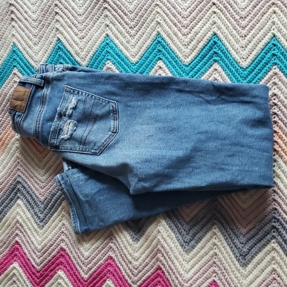 American eagle outiftters AE Stretch Mom Jean medium bright indigo 00 - Picture 11 of 14